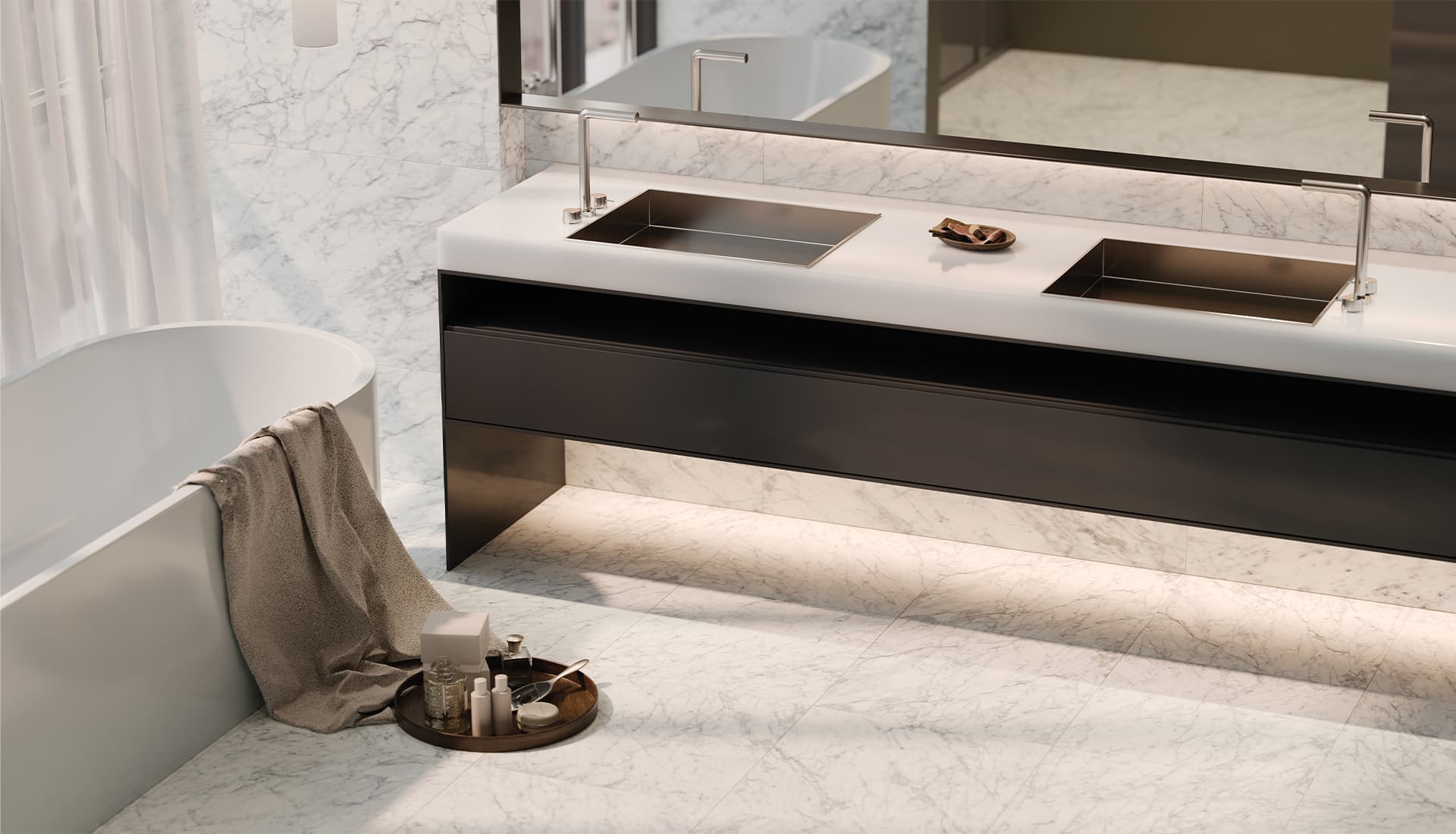 La Marca Carrara Gioia Anatolia Tile Floor Mart Canada