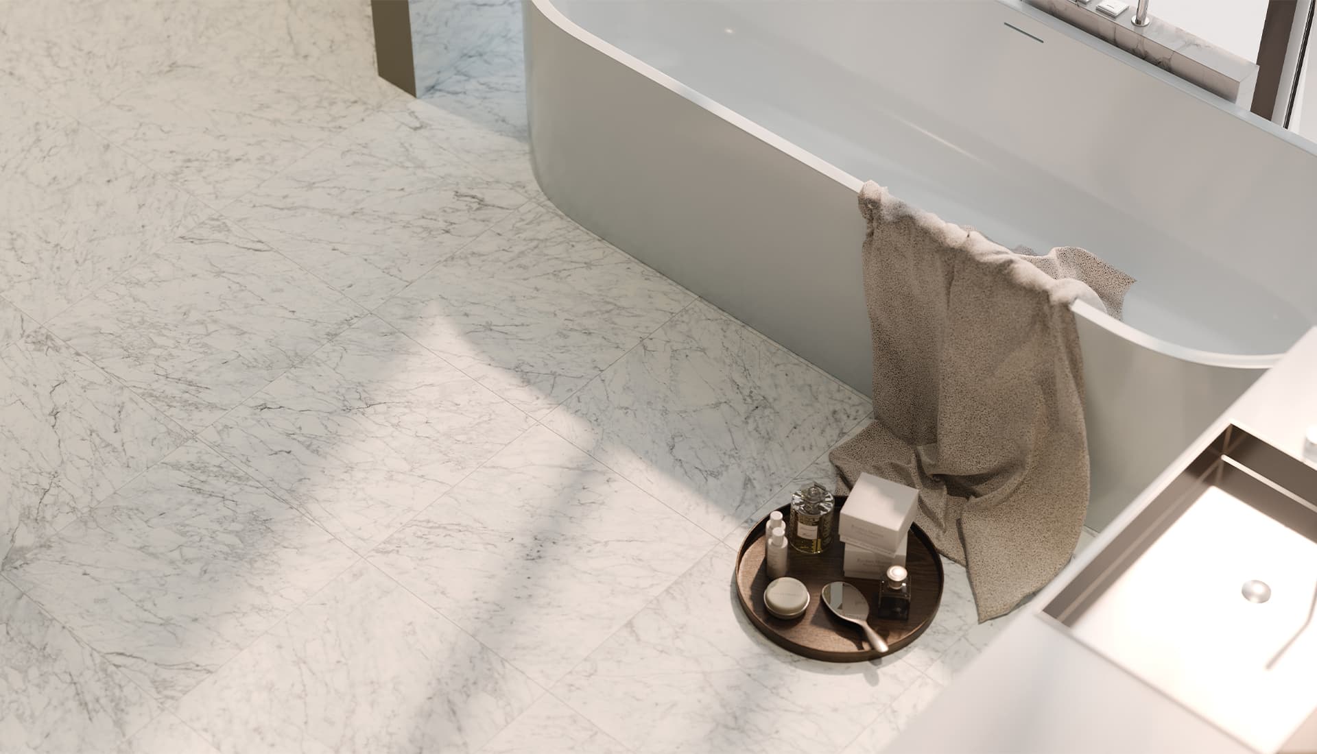 La Marca Carrara Gioia Anatolia Tile Floor Mart Canada