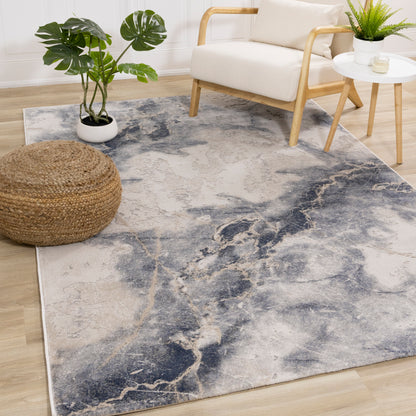 Luca G184 Grey Blue White Kalora Rugs Floor Mart Canada