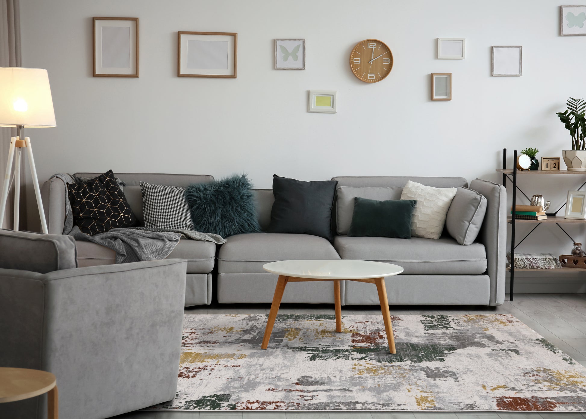 Luca G605 Grey White Multi Kalora Rugs Floor Mart Canada