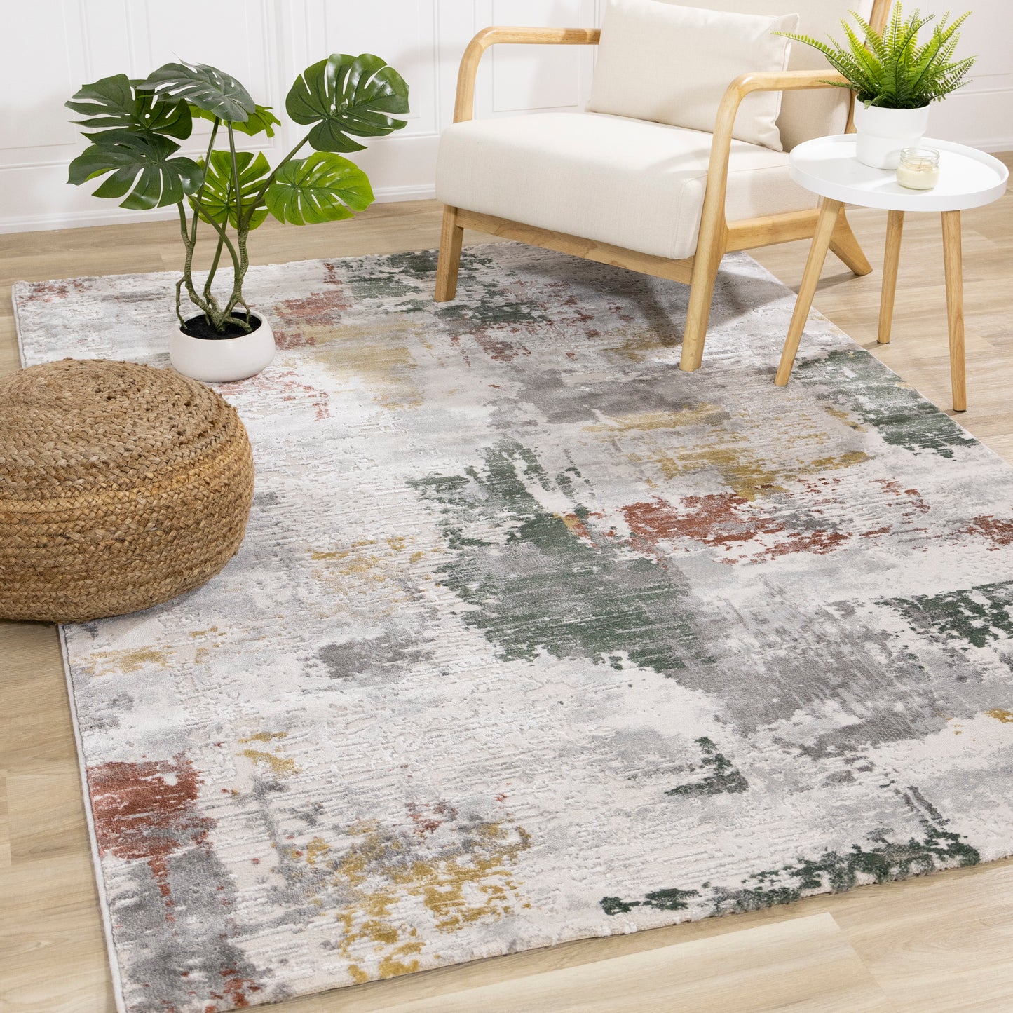 Luca G605 Grey White Multi Kalora Rugs Floor Mart Canada
