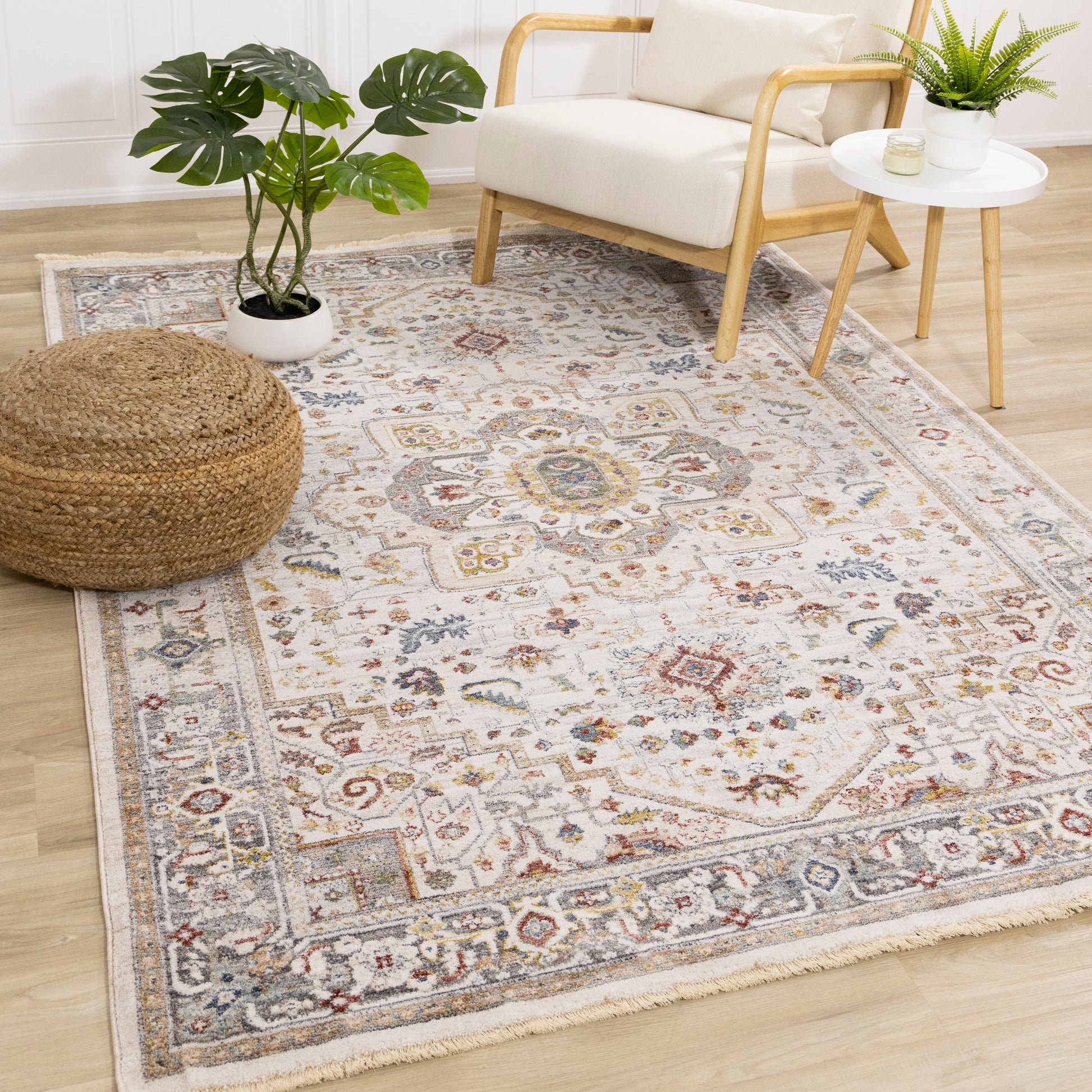 Marisa G390 Cream Multi Kalora Rugs Floor Mart Canada