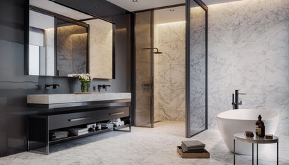 Plata Carrara Abisso Anatolia Tile Floor Mart Canada