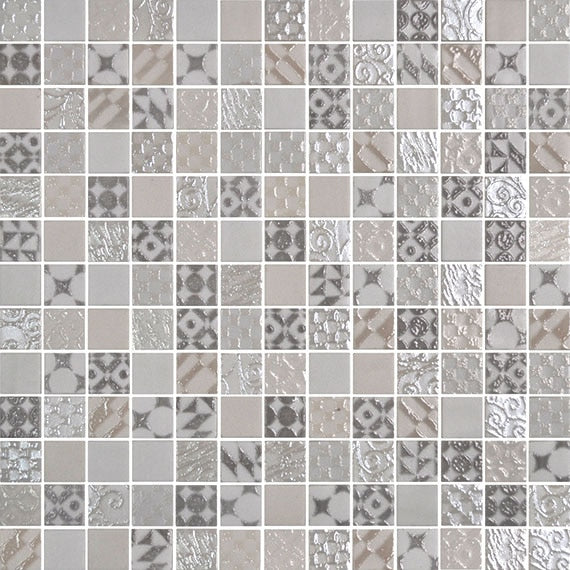Uptown Glass Metro Cream UP07 Daltile Floor Mart Canada
