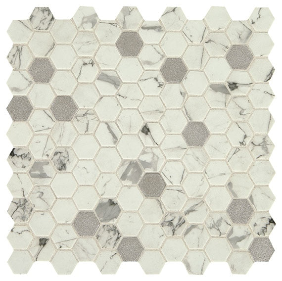 Uptown Glass Posh Bubbly UP28 Daltile Floor Mart Canada