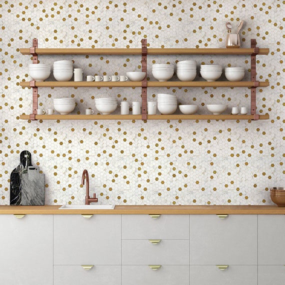 Uptown Glass Posh Chiffon UP27 Daltile Floor Mart Canada